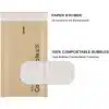 brown paper postage bags - Image 2